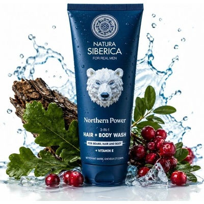 Natura Siberica For Men Arctic Wild mycí gel 200 ml