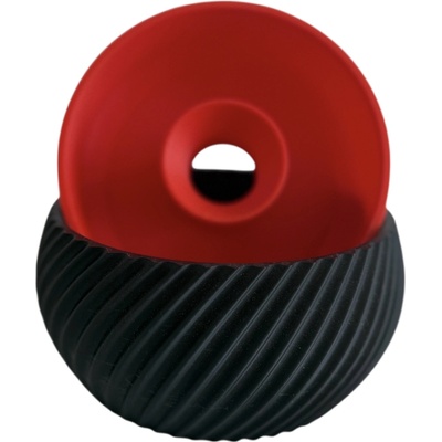 HUKA SpiroDuo, Designová miska na pistácie červeno černá 15 cm