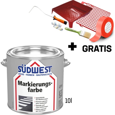SÜDWEST Markierungsfarbe RAL8016 10 l hnedá