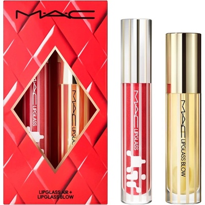 M·A·C КОМПЛЕКТ MAC Blowing Air Kisses Glossy Lips Duo Червило стик дамски