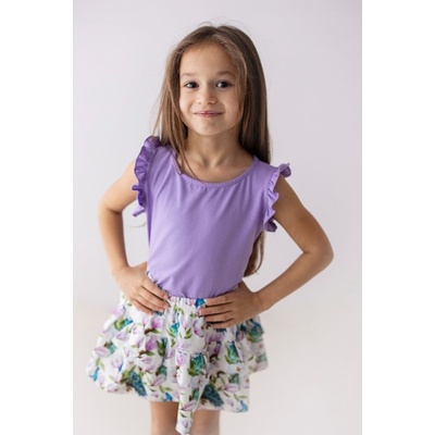 Lily Grey dívčí bavlněná sukýnka s pávem – Zboží Mobilmania
