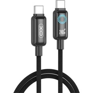 XO NB-Q312A кабел за данни Type-C - Type-C, 100 см, ЧЕРЕН (NB-Q312A)