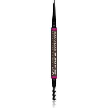 NYX Professional Makeup Blade & Shade молив за вежди с четка цвят Espresso 0.06 гр