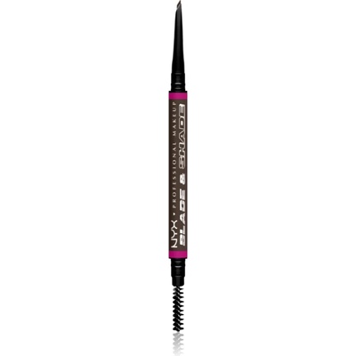 NYX Professional Makeup Blade & Shade молив за вежди с четка цвят Espresso 0.06 гр