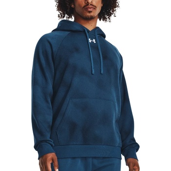 Under Armour Суитшърт с качулка Under Armour UA Rival Fleece Printed HD-BLU 1379759-426 Размер XS