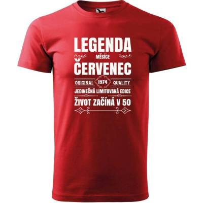 Dobrý Triko pánské tričko Zrození legendy měsíce Červená