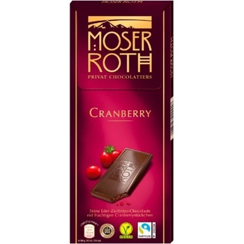 Moser Roth Hořká čokoláda, brusinka, 125 g