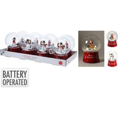 KOOPMAN Sněhová koule s vánoční scénou a LED osvětlením, 12 cm (mix 2 variant) 599160 – Hledejceny.cz