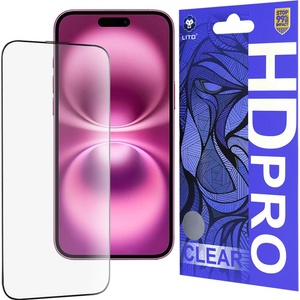 LITO Протектор за iPhone 16 Plus - Lito HD Pro Clear - черен