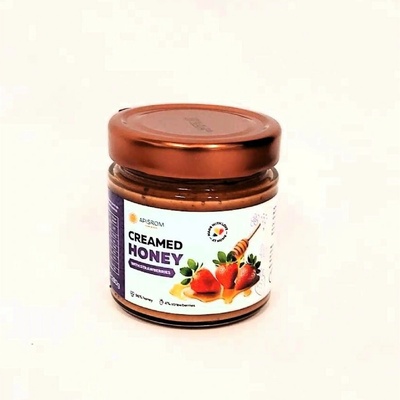Apisrom Med krémový s jahodami 280g