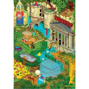 Grafika Art Puzzle - Puzzle Nantes - Green 2 - 1 000 piese