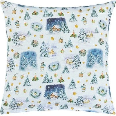 Bellatex 55/127 vankúš Vianoce modrá 40x40