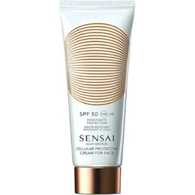 Sensai Silky Bronze ochranný krém na tvár proti slnečnému žiareniu SPF 50+ 50 ml