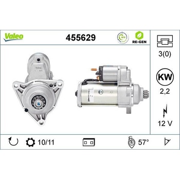 Startér VALEO 455629