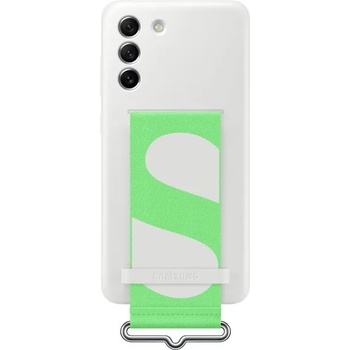 Image 1 of Samsung Galaxy S21 FE 5G Silicone cover with strap white (EF-GG990TWEGWW)