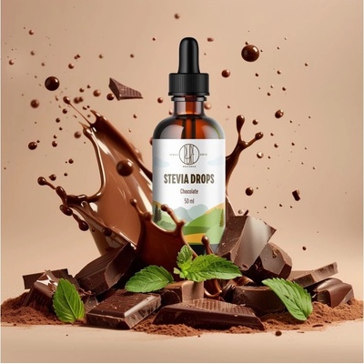 BrainMax Pure Stevia drops 50 ml Čokoláda