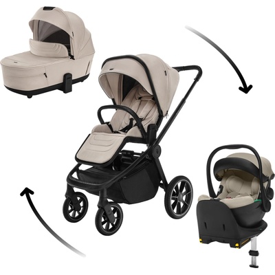 ZOPA Set Move Cross 5 + korba Move XL 5 + autosedačka + báze 2025 Ivory Beige