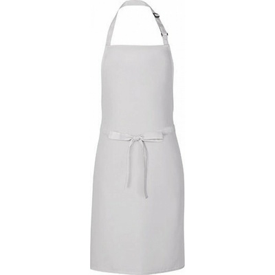 Link Kitchen Wear Univerzální keprová zástěra s laclem a nastavitelným páskem u krku Bílá, x 85 cm X986