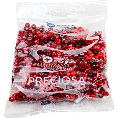 Rokajl PRECIOSA 6/0 50 g mix červená