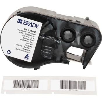 Brady M4-126-490 / 170776, 45.72 mm, Polyester, черно копиране / бял фон (170776)