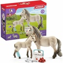 Schleich 42430 Set žriebä a islandská kobyla s lekárničkou