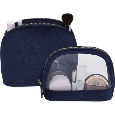 Stackers Козметични чантички Stackers Nested Velvet морскосини 2 бр (76291)