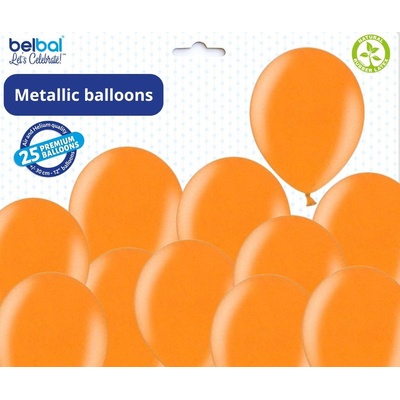 Belbal Balónky oranžové metalické 081 BRIGHT ORANGE