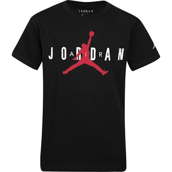 Air Jordan Детска тениска Air Jordan Longline Graphic T Shirt Junior Boys - Black JDBbrand