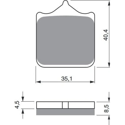 Brzdové destičky GOLDFREN 304 AD (1 set = 4 pcs) 304 AD