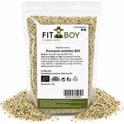 FITBOY Konopné semínko loupané BIO 250 g