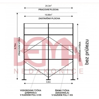 Comipont Kostka lešení 24,3 m²