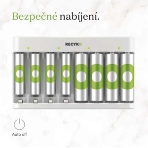 ASTRA GP USB зарядно ECO AA/AAA + 4xAA 2100mAh + 4xAAA 850mAh GP ReCyko