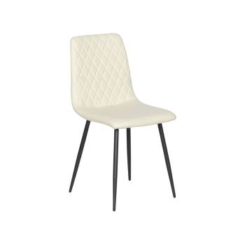 Carmen Трапезен стол monza еко кожа - крем