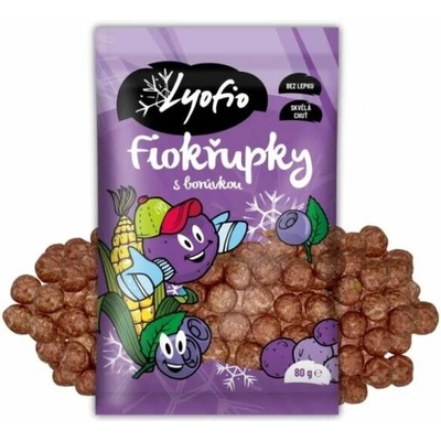 Lyofio Kukuřičné křupky borůvka 80 g