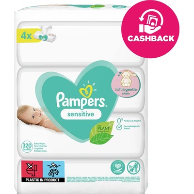Pampers Fresh Clean Vlhčené utierky 320 ks
