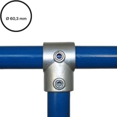 Konstrukční fitinka, spojka ocelových trubek pr. 60,3 mm – odbočka 101-E60