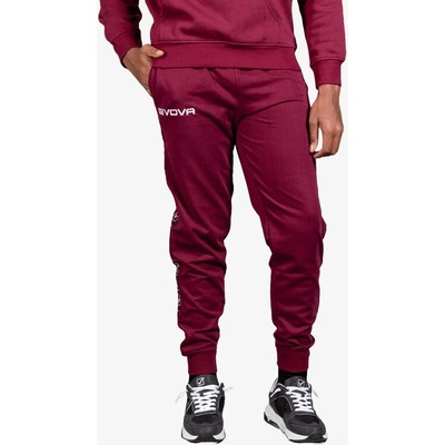 Pantalone Terry Band granátová