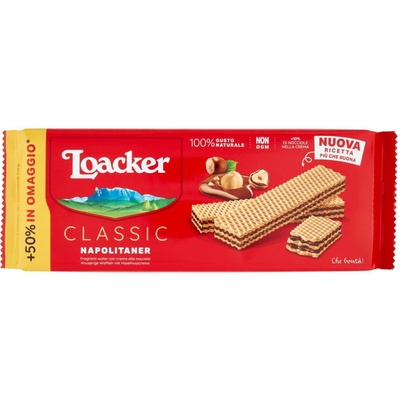 Loacker oblátky s náplňou z orieškového krému 175 g