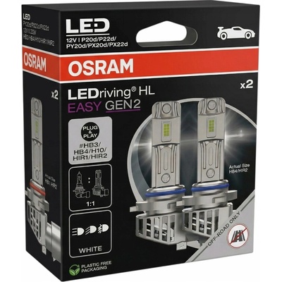 OSRAM žiarovka LEDriving HL EASY GEN 2, HB3/HIR1/H10/HB4/HIR2, 6500 K, 2 ks ORZ0038