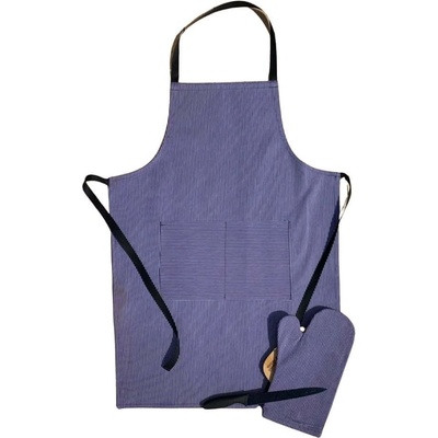 Sleep-well Grilovací set zástěra a chňapka denim