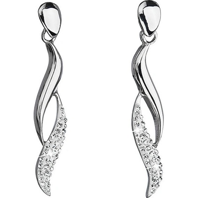 Evolution Group náušnice s krystaly Swarovski 31162.1 krystal