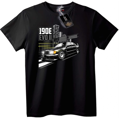 NOONEBRAND Тениска 190E EVO II Car Mania - M, Black