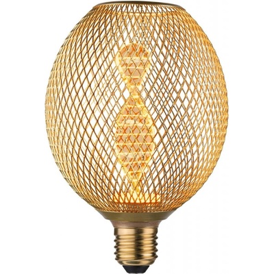 Paulmann P 29088 Metallic Glow Standard 230V LED Globe E27 Helix 3,5W 1800K mosaz – Hledejceny.cz
