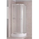 KOLO First štvrťkruhový sprchovací kút 90 cm, vr. vaničky, satinované sklo ZKPG90214003Z1