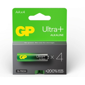GP Batteries Алкална батерия gp ultra plus lr6 aa /4 бр. в опаковка/ 1.5v (gp-ba-15aup21-sb4)