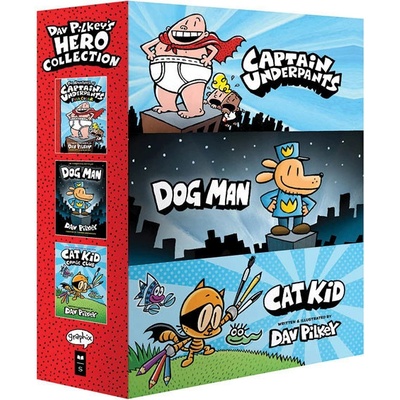 Scholastic US Dav Pilkey's Hero Collection 3-Book Boxed Set