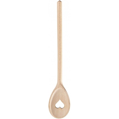 Vařečka dřevo oválná SRDCE 30 cm