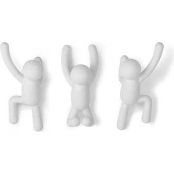 Umbra Закачалки Buddy бели 3 бр (318165-660)