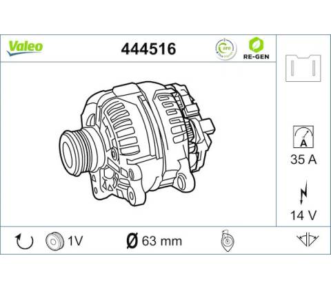 generátor VALEO 444516
