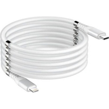 Stablecam 1DJ2038 Magnetický samonavíjací USB nabíjací (Type-C to Lightning), 180cm